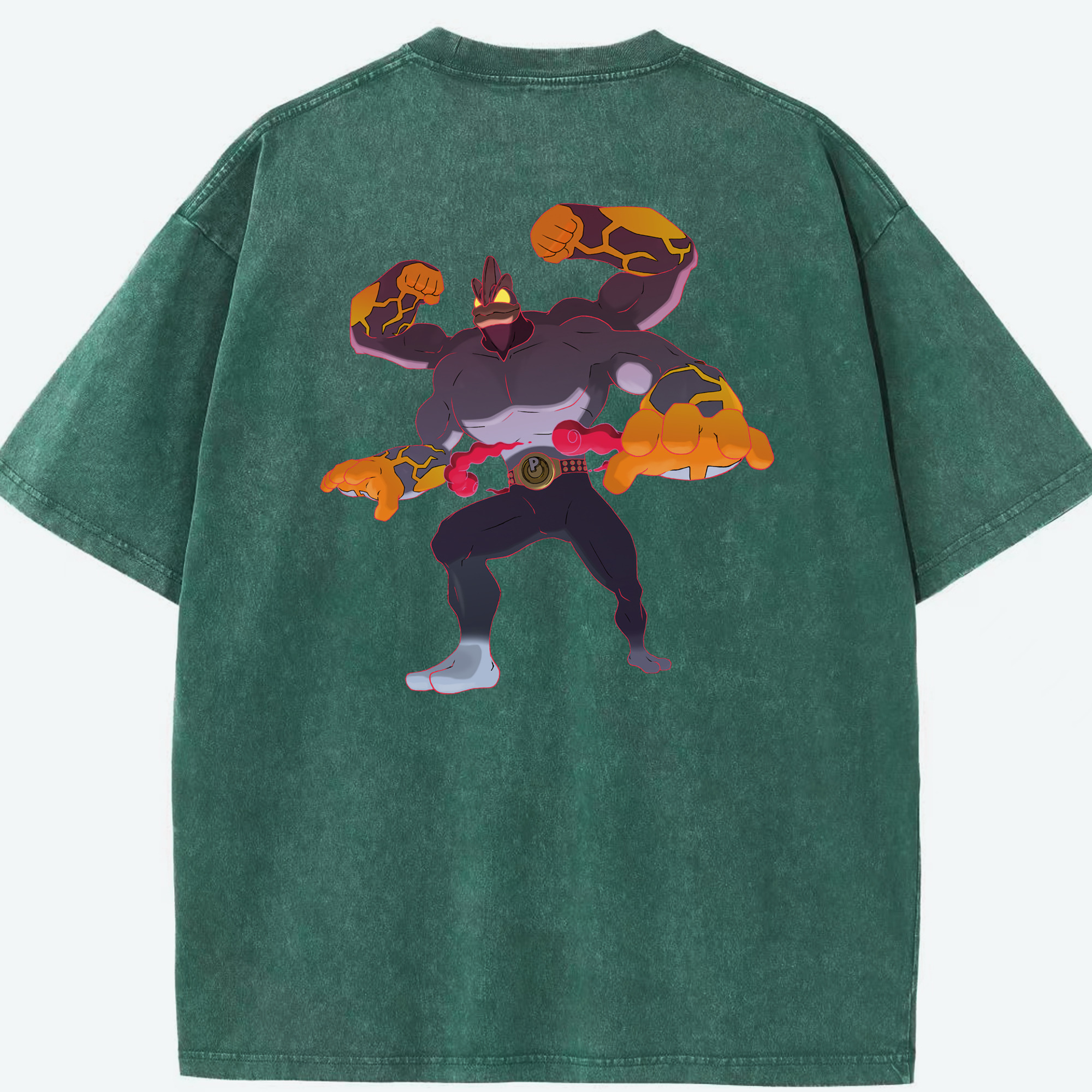 （画像用） ポケットモンスター Pokémon 綿100% ヴィンテージ風 半袖Tシャツ（背面プリント）
